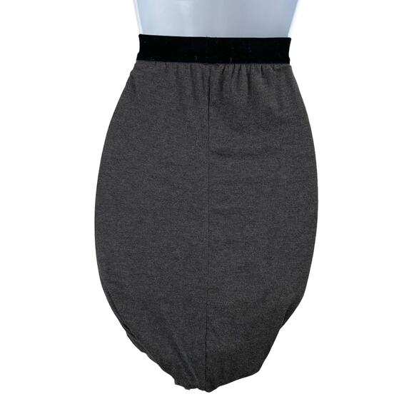 T Alexander Wang Chamoisee Gray Twisted Bubble Knee Length Mini Skirt XS/Small - Picture 2 of 12